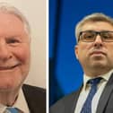 Reform councillor Jeffrey Johnson (left) and council leader Mark Arnull (right)