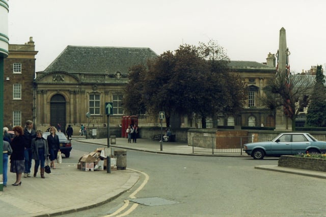 The street scene in Wood Hill in 1989