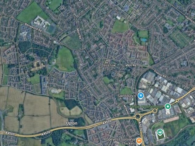 Duston and Sixfields is in at number five on the list with 105 reports during the month of March.