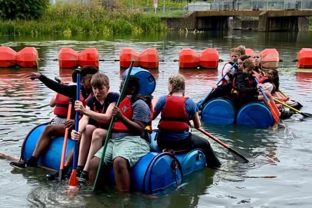 Young people from The Ferrers School and Huxlow Academy facing their fears and doing it anyway.