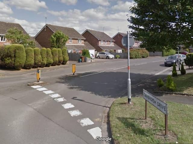 Police are appealing for witnesses after a pedal cyclist in his 70s was seriously injured in a collision in Cavendish Drive, Northampton, on Saturday