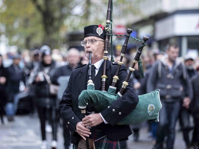 The memorial service for well-known Northampton homeless man George Murray was held on Sunday (November 6) in the Market Square