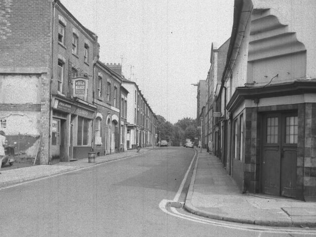 Top of Newland Northampton before demolition to make way for Grosvenor Centre