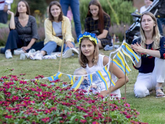 Delapré Abbey hosted the event on August 24, which saw people come together to celebrate the Ukrainian culture and pray for the country.