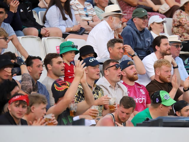 The Saints players enthralled by the T20 encounter