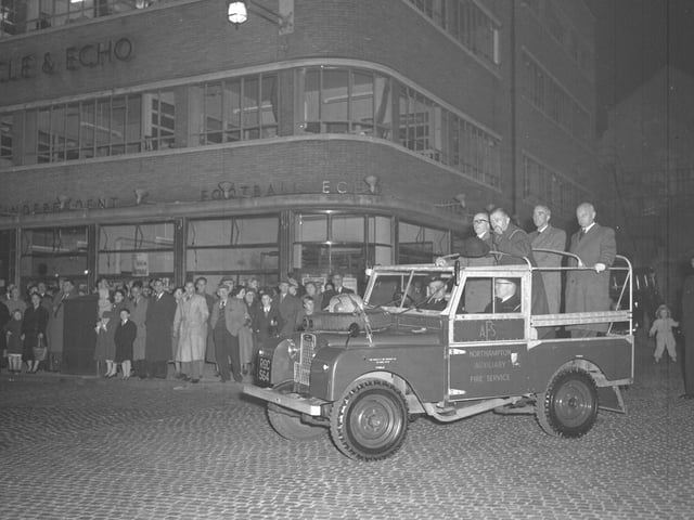 Civil Defence display, Northampton Market Square October 3, 1957.