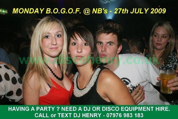A BOGOF night out at Rev's and NB's in Bridge Street back in July 2009