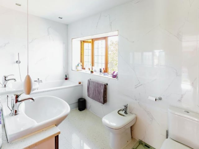 The property includes thee bathrooms, including this room for all the family to make use of