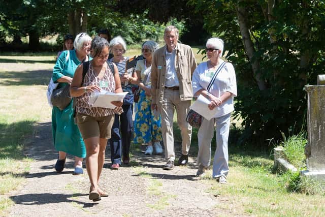 Judges touring Billing Road Cemetery (NTC / Stu Vincent Photography)
