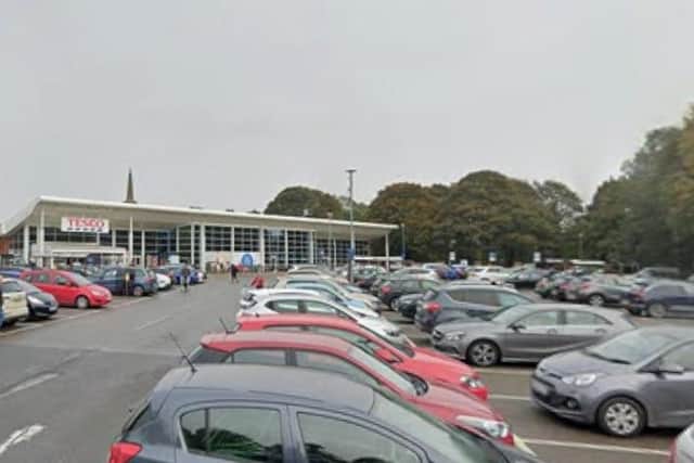 The incident happened in the car park of Tesco in Daventry.