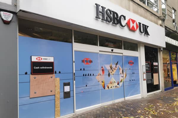 HSBC in Abington Street has closed for refurbishment works