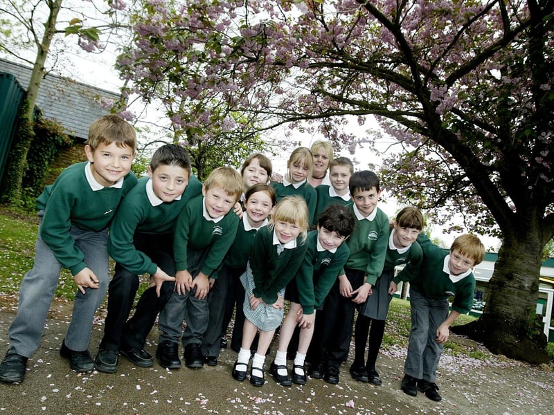 St. Luke's Primary School - Head Teacher Sue Edmonds with members of the school council