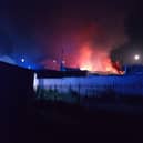 The fire could be seen across the area