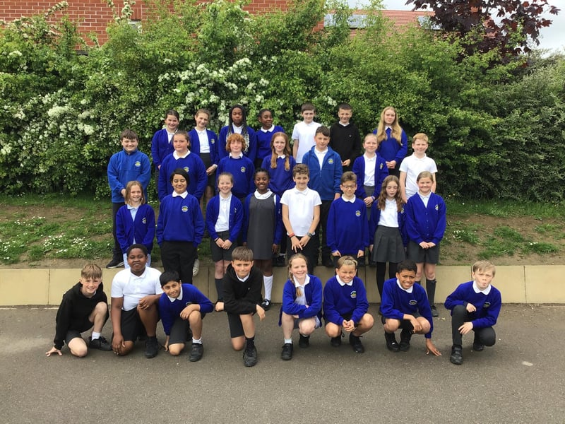 Year 6 leavers from class Banksy at Bridgewater Primary School.