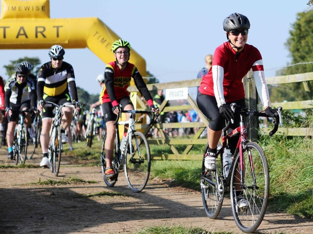 Cycle for Cynthia event at Lamport Hall to raise money for Cynthia Spencer Hospice.