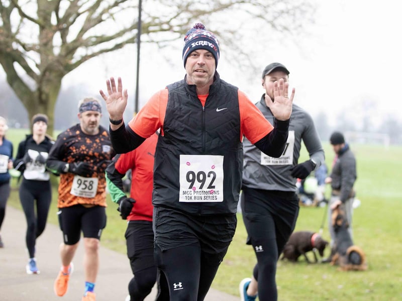 Runners braved the cold on Sunday January 12 to take on the charity race at The Racecourse.