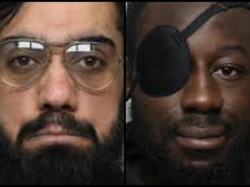 The pair were sentenced to a combined 19 years in prison at Reading Crown Court after a jury found them guilty of a series of violent and sexual offences in Northampton and Milton Keynes. Munir, 26 of Linden Road, Reading, was convicted of one count of intentional strangulation, three counts of robbery and four counts of sexual assault while Finch, also 26 and of Linden Road, Reading, was found guilty of three counts of robbery.