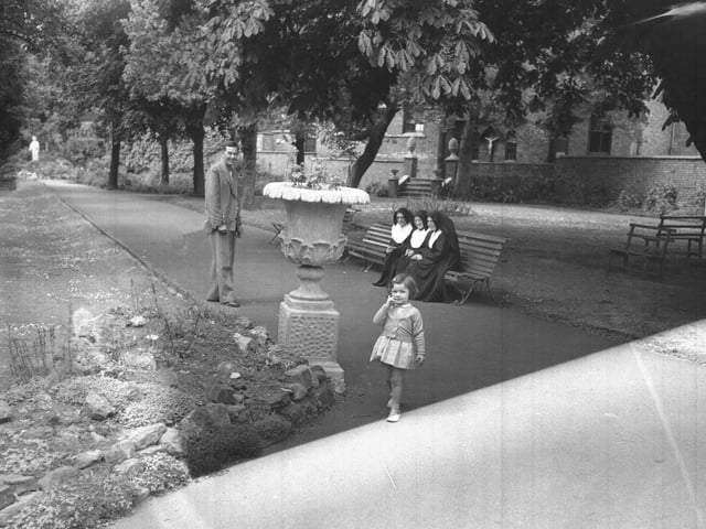 Early 1960s - possibly garden of Notre Dame Covent School, Abington Street, Northampton