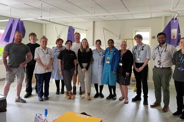 Briggs & Forrester is in the process of repainting the walls at Cynthia Spencer, a hospice that provides specialist palliative care at the end of an individual’s life.