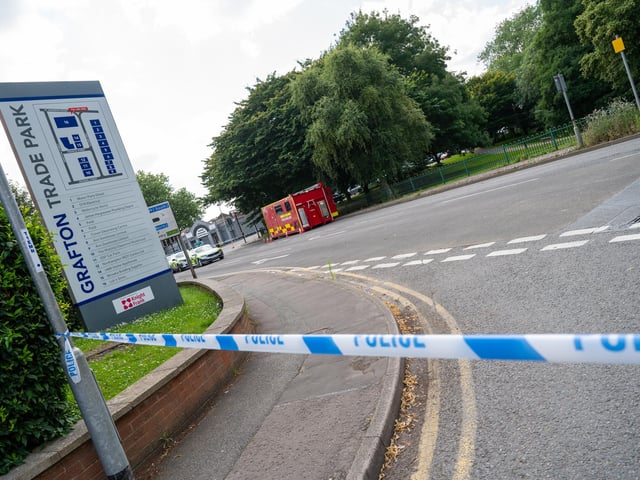 A police cordon was in place for most of Thursday July 18.