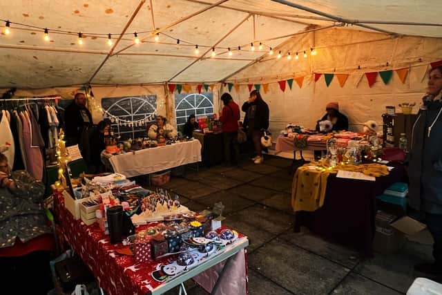 ‘Market in the Mews’ was a new festive addition to the town last month in Gold Street Mews, which is home to independent businesses.