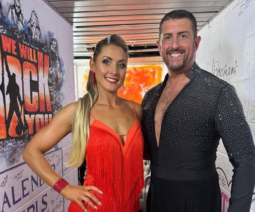 Sophie Norville and her dance partner Marc Layton Leggett