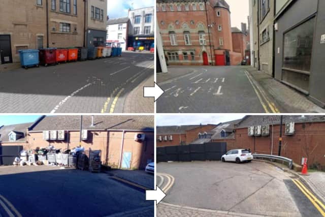 The Northampton Town Centre Environmental Policy sets clear expectations for how businesses and landlords should store their bins and dispose of waste – with the aim of helping to reduce clutter and create a more welcoming environment. Photo: West Northamptonshire Council.