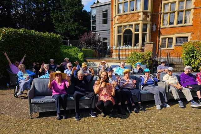 Late summer concert for the residents of Elm Bank care home