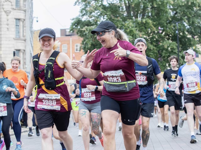 Hundreds of runners took part in the half marathon around the town on Sunday September 14.