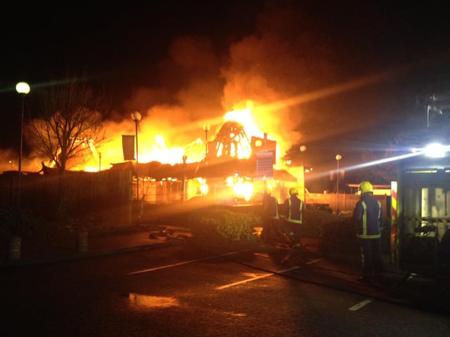 December 2013 - Fire at Red Hot World Buffet in Northampton