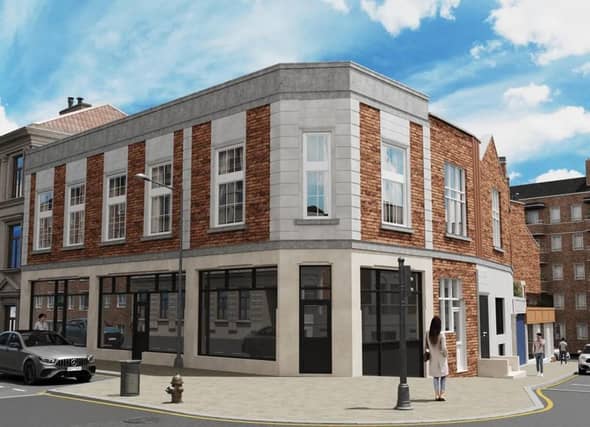 The proposed 13 flats, set to be completed in January, have gone up for sale for £2.2million