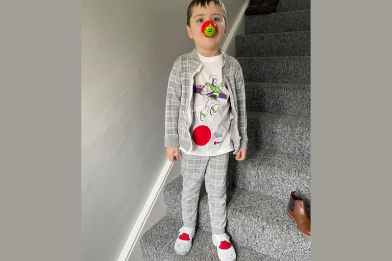 Looking good Teddy! He's got the whole outfit sorted.
