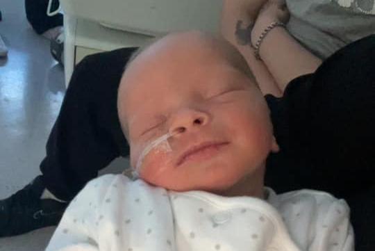 Clayton Frank born at 4.41pm on July 2 at Northampton General Hospital, weighing 5lb 9oz.
