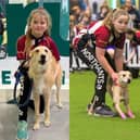 Sienna and Isobel competing at Crufts YKC 2023