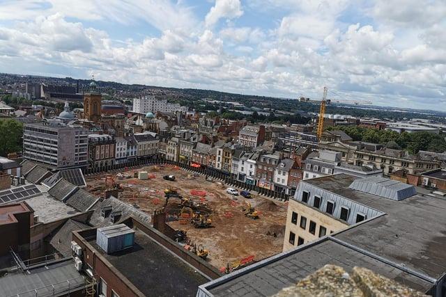 Here's the site at the start of July.