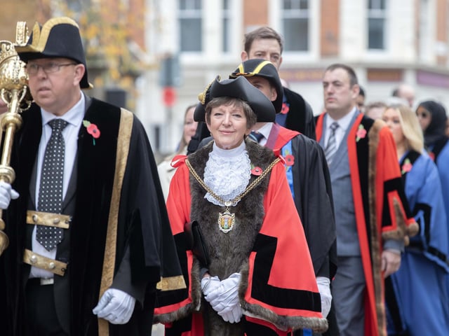 A parade and service took place in Northampton on Sunday November 9, as the town paid its respects to those who served, or continue to serve, the country.