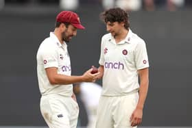 Ben Sanderson (left) and Jack White both made career-best scores with the bat in Northants' defeat to Kent