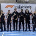 The victorious Northampton College team at the F1 in Schools regional heats