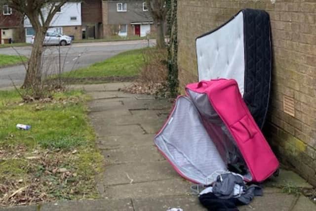 Carolyn concluded that it is “degrading and disgusting” for residents to have to tolerate the levels of fly tipping they see in Lings and Thorplands.