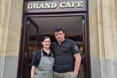 Violeta and Fatmir Lekgegajj are the owners of recently opened Grand Cafe at the former Nationwide building in Drapery