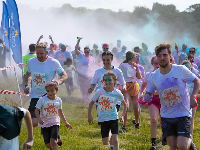 The Cynthia Spencer Northampton Colour Run 2022 took place at Overstone Park on Saturday, June 11.