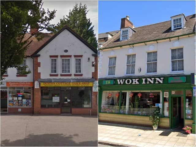 The Wok Inn and Duston Cottage have been named among the top ten Chinese takeaways in Northampton, by readers.