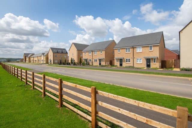 A street scene at Bellway’s Chestnut Vale development, which is part of the Stanton Cross project in