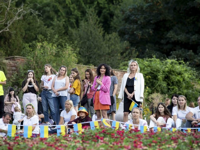 Delapré Abbey hosted the event on August 24, which saw people come together to celebrate the Ukrainian culture and pray for the country.