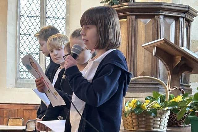 Naseby pupils lead prayers at special Mother's Day service