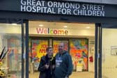 Steven Tomlin and his 14-year-old son Samuel, who underwent open heart surgery twice at Great Ormond Street Hospital.
