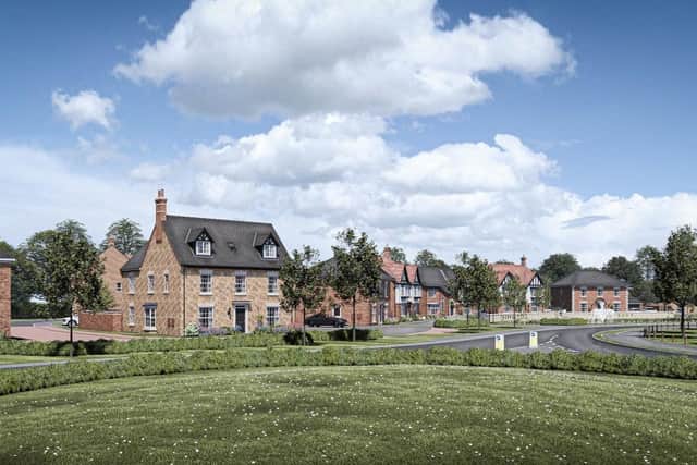 CGI image showing the proposed Roman Fields development in Harpole (Davidsons Developments Limited and John R. Green & Iris F. Green)
