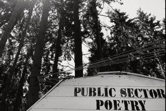 Public Sector Poetry's 'cabin in the woods' at the last Latitude festival.