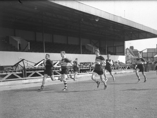 Cobblers training at County Ground in 1966