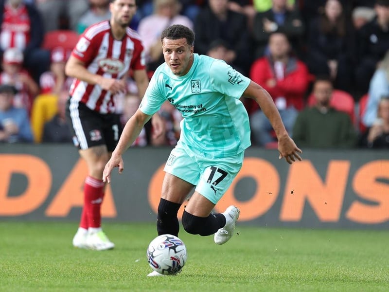 Fabulous vision and weight of pass sent Hoskins through on goal to give Cobblers a crucial first half lead. That was the highlight of an all-action, dominant midfield display. He ran, he tackled and he created. He might have scored too if not for a brilliant defensive challenge... 9 CHRON STAR MAN